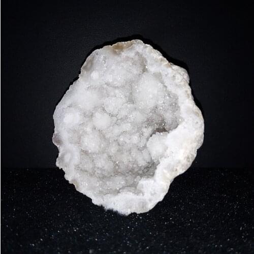 200-300g natural White agate geode crystal cluster Cornucopia feng shui Decorative stone gemstones