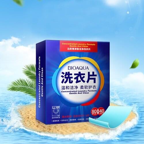 40/20 PCSClean Laundry Sheet Nano Super Concentrated Washing Soap Gentle Washing Powder Sheets Laundry Cleaning Products 20MAR25