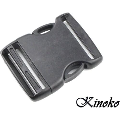50pcs/Pack 2" Black Plastic Arched&Inner Detach Buckle For Straps Webbing Size 50mm #MB0111