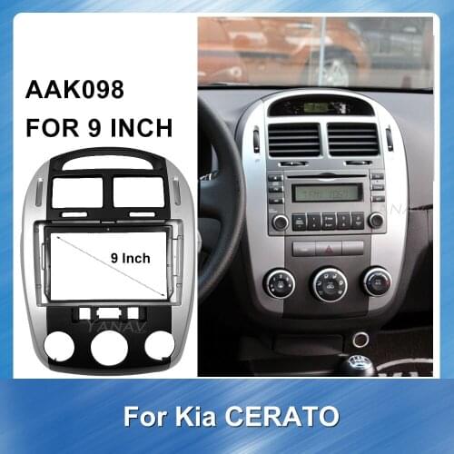 Car stereo receiver fascia frame for Kia Cerato 2006 Car Radio Panel Dashboard ABS plastic Trim Kit Frame Bezel kit Dash Mount