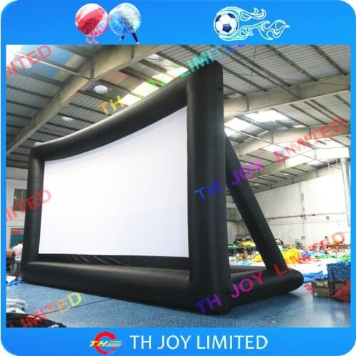 Free air shipping,16:9 giant inflatable movie screen, Inflatable Outdoor Movie Screen,portable huge outdoor screen
