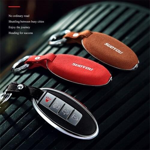 Faux Flip fur Car Key case For Nissan X-Trail Livina Tiida Qashqai Maxima Altima Teana Sunny March Murano Juke QUEST Nismo Fob