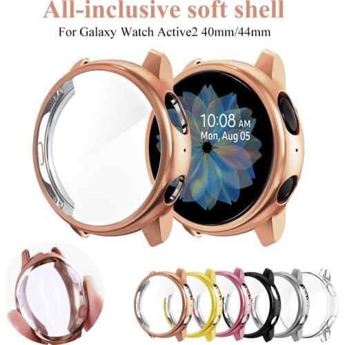 Case For Samsung galaxy watch active 2 active 1 cover bumper Accessories Protector Full coverage silicone Screen Protection