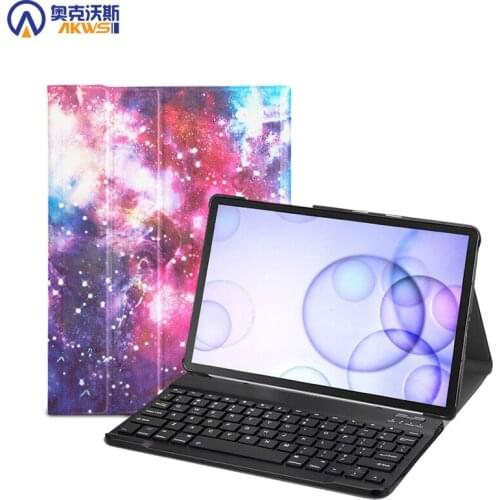 Keyboard Case for Samsung Galaxy Tab S6 10.5 2019 Russian Keyboard Cover Funda for SM T860 T865 Bluetooth Wireless Keyboard