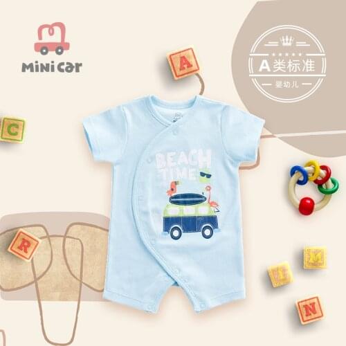 Car childrens wear boys and girls BABY BODYSUIT baby romper short sleeve creeper clothes summer wear