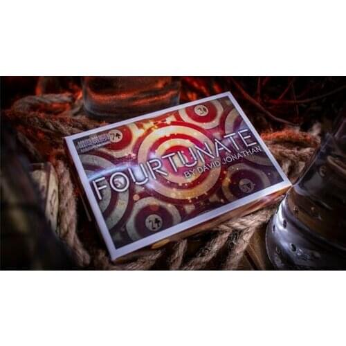 Fourtunate (Gimmicks and Online Instructions) by David Jonathan and Mark Mason Close up Magic Tricks Illusions Card Magic Fun