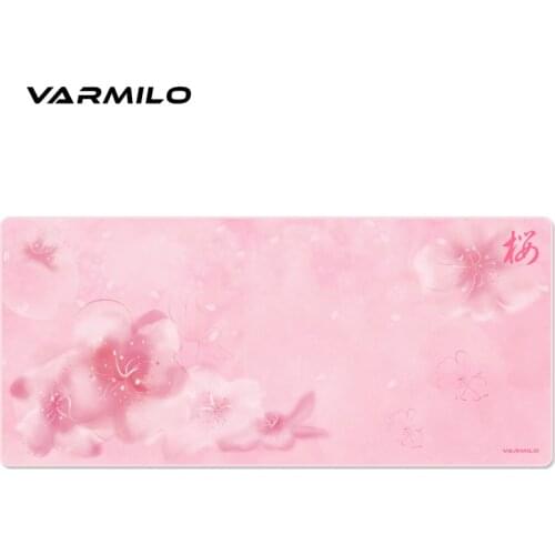 Original Varmilo Sakura Mouse Pad XL Size Edging E-Sports Game Tablet Desk Pad Pink Girls Mause Mice Mat