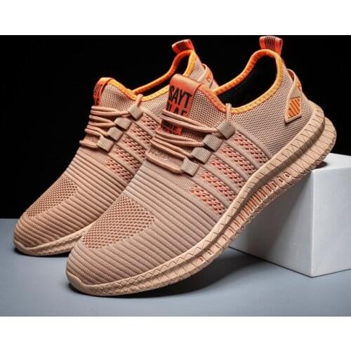 Running Shoes Men Spring Autumn Male Shoes Breathable Jogging Shoes Men Lace Up Adult Sports Shoes Men Sneakers Wear-resistant