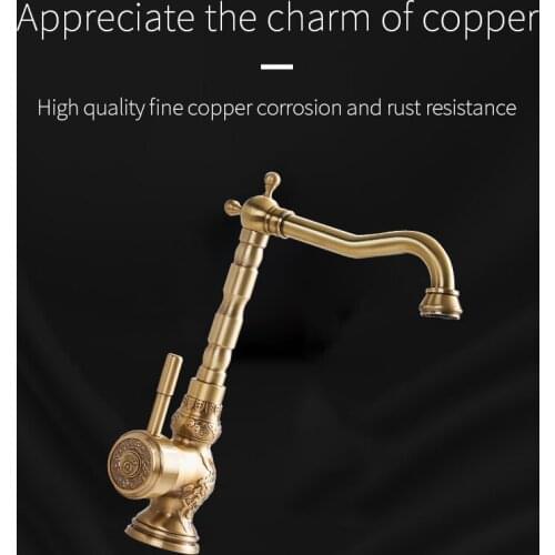LTJ Antique Brass Bathroom Faucet Kitchen Faucet Shower Faucet For Bathroom Shower System Basin Sink Faucet Mixer LD10120AAB