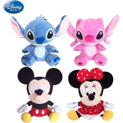 Original Disney Lilo Stitch Plush Toys Dolls Pooh Bear Edward Pooh Mr Sanders Plush Doll Baby Girls Boys Kids Birthday Gift