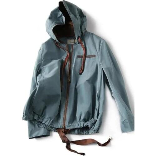 Womens coat 2021 Spring Autumn Jackets New Female Outwear Slim Thin Coat Hooded Windbreaker fashion Jacket Casaco Feminino