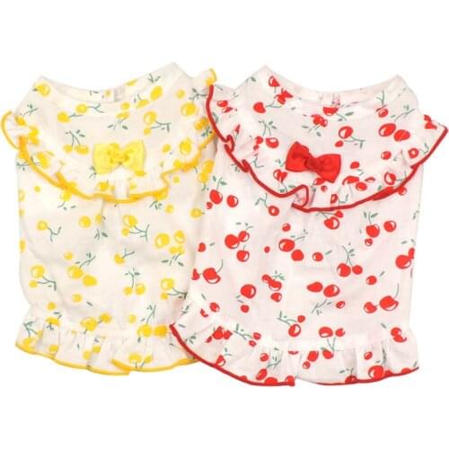 Puppy Pet Dress Spring Summer Pet Dog Clothes For Small Medium Dogs Costume Chihuahua Pets Dresses For Dogs Costume Pet Shirt