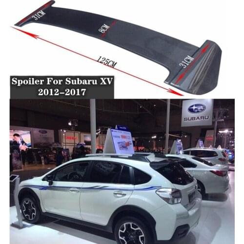 High quality Carbon Fiber Rear Trunk Lip Spoiler Wing Fits For Subaru XV 2012 2013 2014 2015 2016 2017