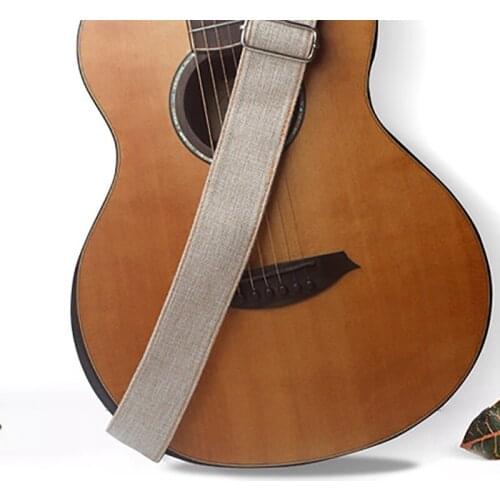 84-141cm Adjustable Double-layer linen cotton Guitar Strap for Acoustic Electric Bass Guitar Musical Accessories Colors Optional