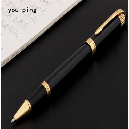 Luxury pen high quality 036 Black Business office Medium Nib Rollerball Pen Student School Supplies stationery Ballpoint Pens