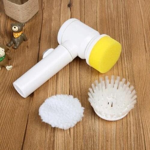 5 in 1 Handheld Electric Cleaning Brush for Bathroom Toile Tub Brush Rags Kitchen TV Window Washing Brushs Home Cleaning Tools