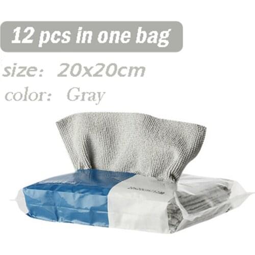 12PCS Kitchen Wipe Cloth Cleaning Cloth For Window Glass Car Floor Rags Bowl Dish Ceramic Tile Wipe Duster Home Cleaning Tool