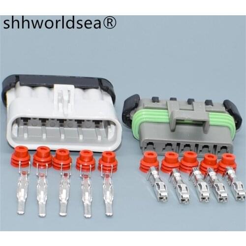Shhworldsea 5/30/100sets 2.8mm kit auto waterproof wire harness connector 12084891