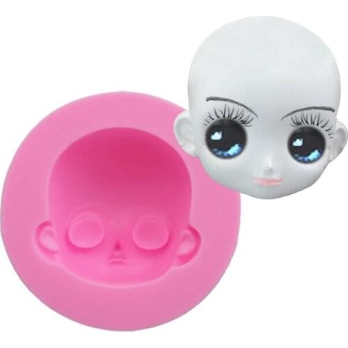Face silicone cake mold creative handmade pastry fondant mold cake decorating tool