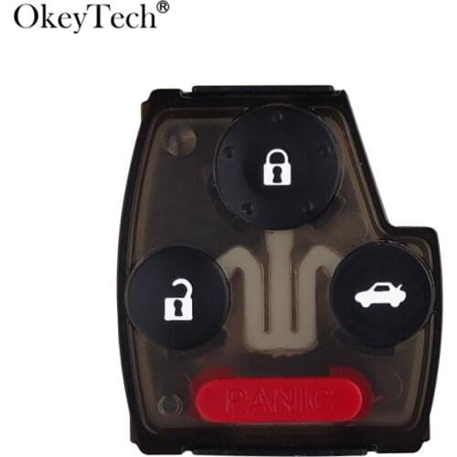 OkeyTech Replace Remote Car Key Pad for HONDA ACCORD CIVIC CR-V ODYSSEY PILOT Auto Key 2/3/4 3+1 Buttons