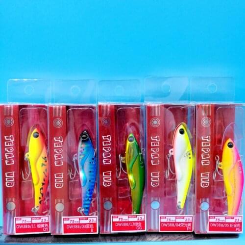 TSURINOYA 5PCS/LOT Fishing VIB Metal Bait 18g/70mm 23g/75mm 5Colors Vibe Lurre Sea /Fresh Water Hard Lure Fishing Tackle