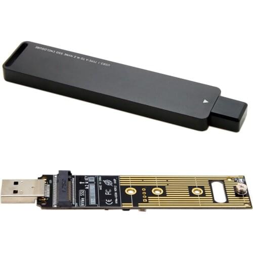 USB 3.0 to NVME M-key M.2 NGFF SSD External PCBA Conveter Adapter with Flash Disk Case