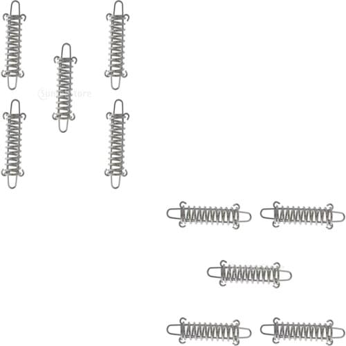 10pcs Stainless Steel Awning Rope Tensioner, Camping Beach Tent Spring Buckle Tightener for Tarp, Tent, Wire Rack,12cm