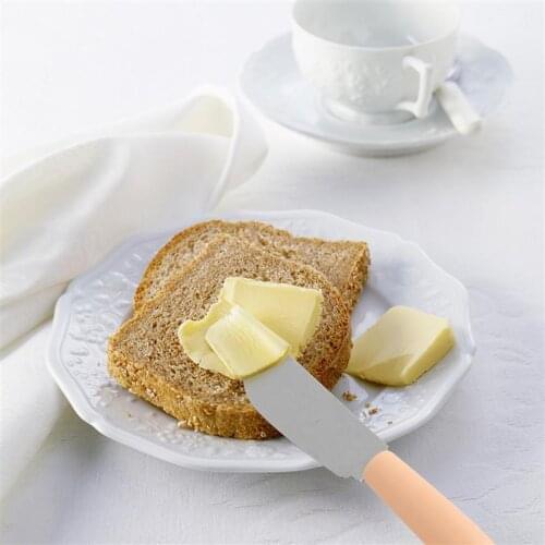 6pcs Butter Knife Sharp Sturdy Stainless Steel Plastic Handle Butter Knife Butter Seprater Cooking Tool for Cutting Chef