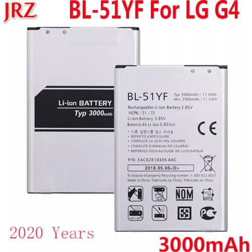 3000mAh BL-51YF battery For LG G4 H815 H818 H810 VS999 F500 Battery Batterij Mobile Phone High Quality Batteria Batterie