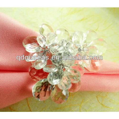 Acrylic napkin ring party decoration napkin holder