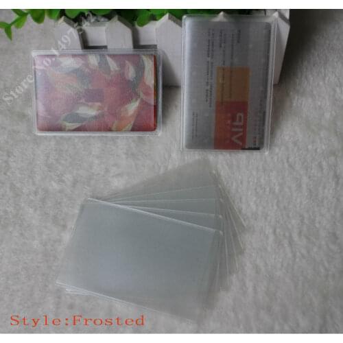 Free shipping 100pcs transparent card holder soft plastic PVC Vertical waterproof card case ,OEM welcome