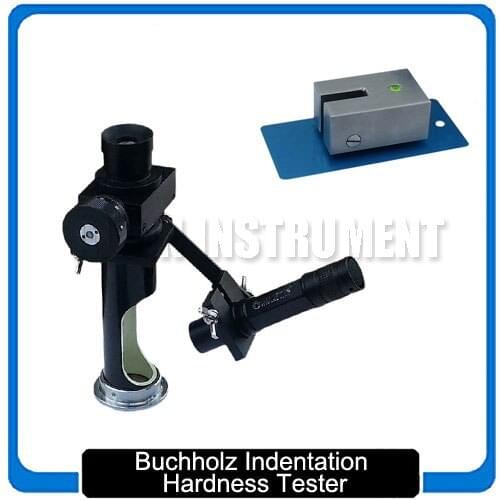 Free shipping Buchholz Indentation Hardness Tester Tester ISO 2815 Stainless steel block with level High Quality Good design