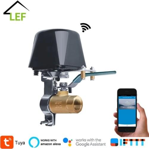 3/4" Tuya Wireless Control Manipulator DN20 Gas Water WiFi Valve Smart Life Shut off Controller Support Alexa Google Assistant