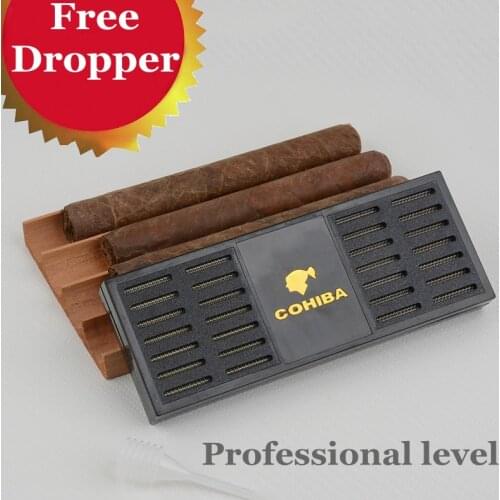 Cohiba cigar humidifier professional cigar accessories humidor Cuban cigars in cedar wood cigar cabinet cigar case storage box