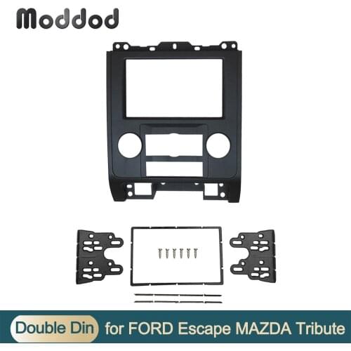 For Ford Escape Mazda Tribute Mercury Mariner Double Din Stereo Panel Fascia Radio Refit Dash Mount Installation Trim Kit