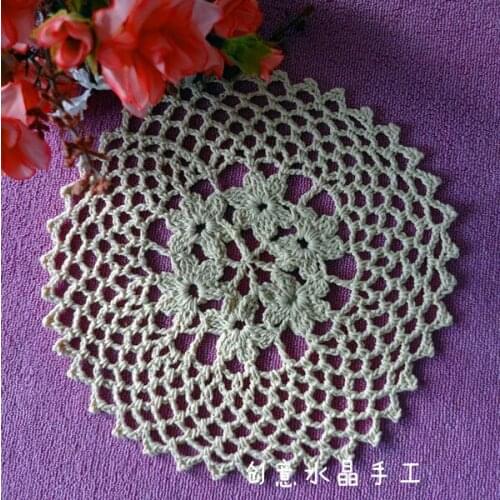 European luxury design fashion 6 pic/lot cutout lace doilies with flower 100% cotton coaster for home decor with flower tablema
