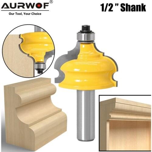 LAVIE 1PC 12mm 1/2" Shank Wood Cutter Classical Bead Molding Edging Router Bit Milling Cutter for Woodworking fresa Bits 03013