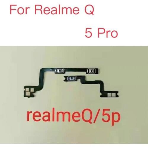 For Realme 5 Pro Realme5Pro Realme Q RealmeQ Power Volume Button Flex Cable Side Key Switch ON OFF Control Button Repair Part
