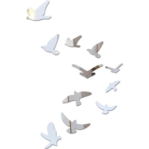 Hot sale diy wall stickers modern Furniture acrylic mirror stickers home decoration living room solid sofa background