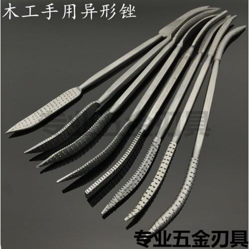 Fixmee 8pcs Mini Wood Working Rasp Riffler File Set Double Ended Coarse Hand Tool 190mm Rasper For Wood Carving