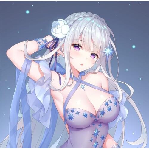 Anime Game Re:Zero Emilia Sexy Dakimakura Hugging Body Pillow Case Japanese Otaku Pillow Cushion Cover Bedding Xmas Gifts NMS