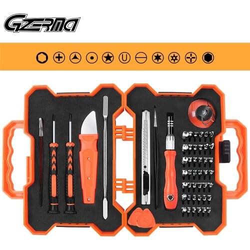 GZERMA Househould Laptop Smartphone Screwdriver Repair Tools Kit With Storage Toolbox For iPhone Macbook PS4 Game Console Repair