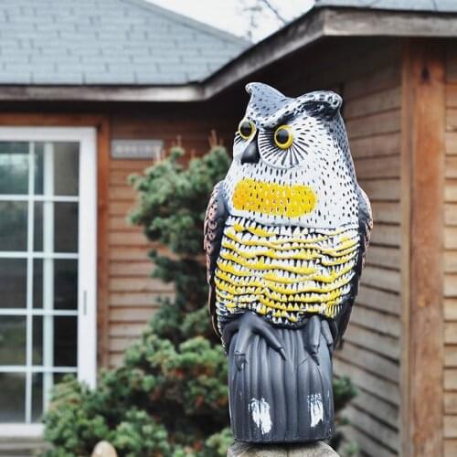 Hawk Bird Decoy Anti Bird Deterrant Garden Owl i Scarecrow Outdoor Bird Scarer Harmless Simulated Owl Pest Control
