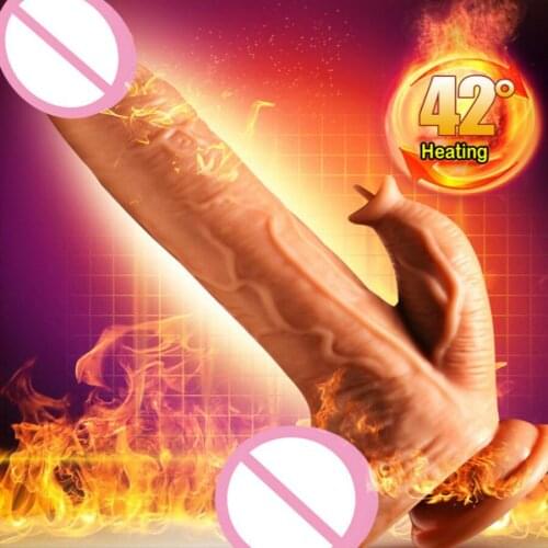 Remote Vibrator Telescopic Vibrators Huge Realistic Dildos Vibrator Heating Skin Feeling Realistic Penis Super Huge Big Dildo