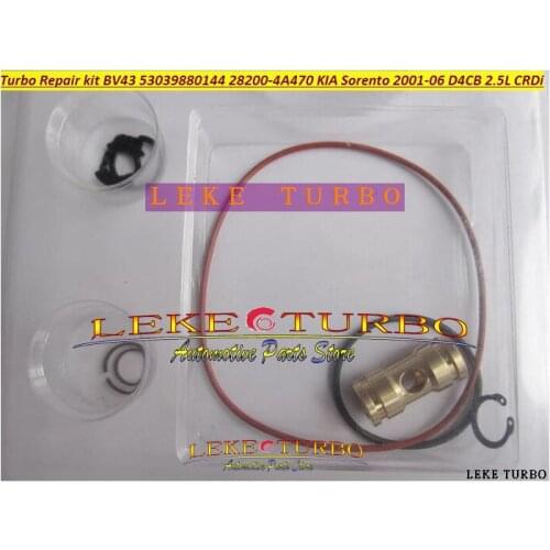 Turbo Rebuild Repair kit BV43 53039880122 53039880144 53039700144 28200-4A470 282004A470 For KIA Sorento 2001-06 D4CB 2.5L CRDi