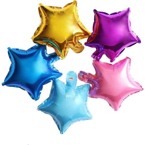 Pentagram Aluminum Foil Balloon Multi Size 5/10/18inch Birthday Christmas Festival Wedding Party Star Balloon Decor Supplies