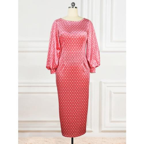 Women Bodycon Velvet Dress Long Lantern Sleeves Slim Party Celebrate Fashion African Female Elastic Evening Package Hip Vestidos