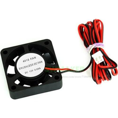 SWMAKER 1pcs 12V / 24V Mini Extruder Cooling Radiator 4010 fan, 1 meter cable , Anet 3D printer parts