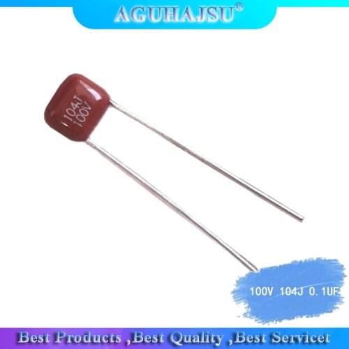10PCS CBB capacitor 100V 104J 0.1UF 100NF 104J100V pitch 5MM