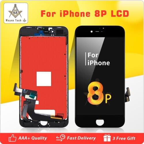 10PCS/LOT Excellent Quality LCD No Dead Pixel For iPhone 8 Plus Display Touch Digitizer Assembly Good 3D Free Shipping DHL